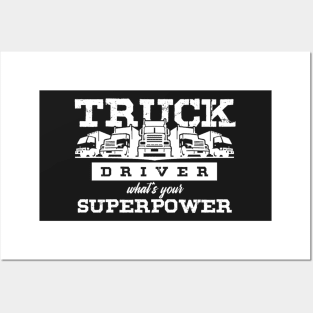 truck driver Posters and Art